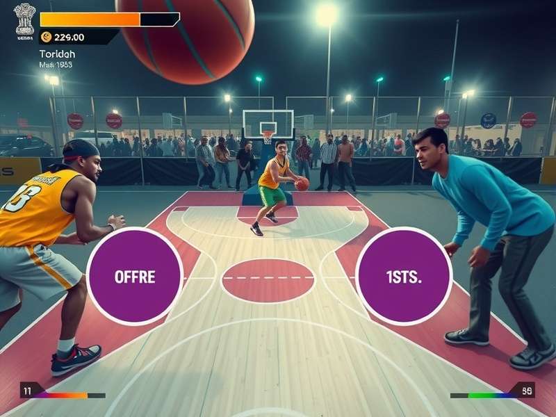 Urban Dribble Sensation strategy diagram showing player positioning